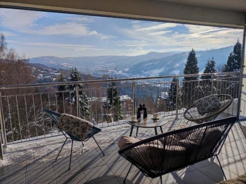 Apartament widokowy z tarasem Bukowa Wisła