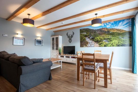 DOMEK SUDECKI ZAKĄTEK - 2 APARTAMENTY 7- os Z GORĄCĄ BALIĄ ZEWNĘTRZNĄ