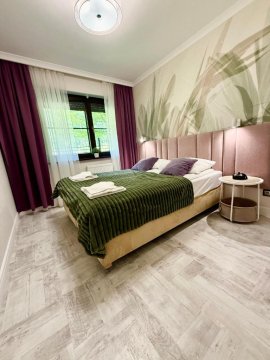 Dolina Wikingów-apartament typu Suite Deluxe z 16 m tarasem w ogrodzie, miejscem w garażu i dostępem do strefy Wellness