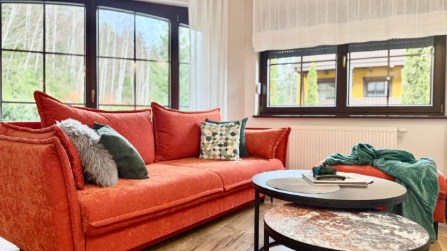 Dolina Wikingów-apartament typu Suite Deluxe z 16 m tarasem w ogrodzie, miejscem w garażu i dostępem do strefy Wellness