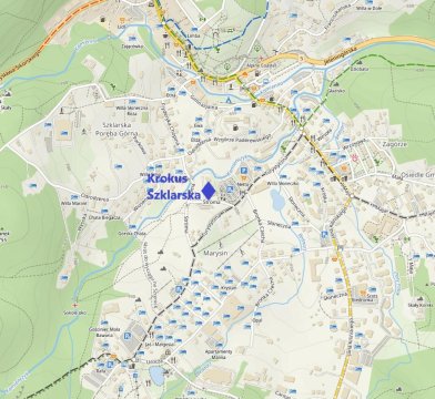 Apartament Krokus Szklarska - kolej linowa na Szrenicę 7 minut pieszo, wysoki standard, światłowód, parking
