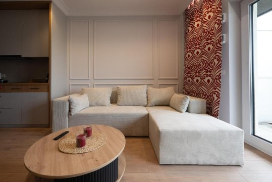 Apartament w stylu Feng Shui na 10 piętrze z widokiem, bezpłatny parking, nowy budynek, dostęp na kod