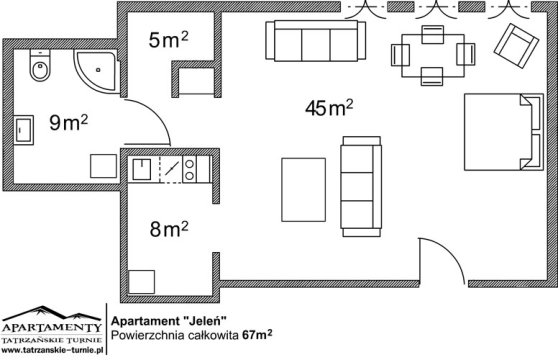  Tatrzańskie Turnie - wygodne apartamenty w Zakopanem