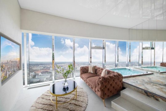 Apartamenty Sky Tower z Jakuzzi Przy Oknie