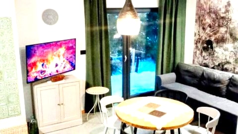 Apartament w górach z sauną przy strumieniu