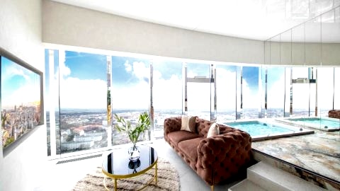 Apartamenty Sky Tower z Jakuzzi Przy Oknie