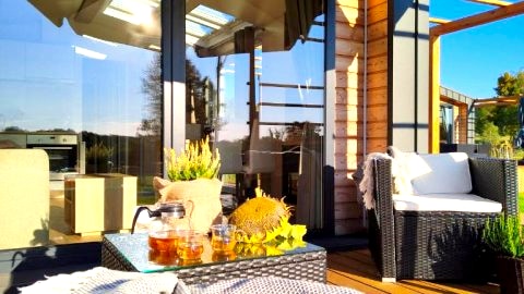 Giżycko - Żywki, Masuria Resort Village, całoroczne domki z widokiem na jezioro