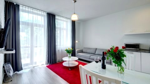 Apartament z 1 sypialnią jednopoziomowy