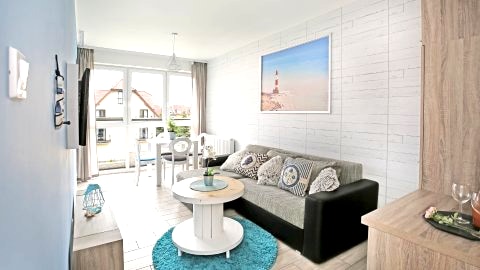 Turquoise apartment Mielno