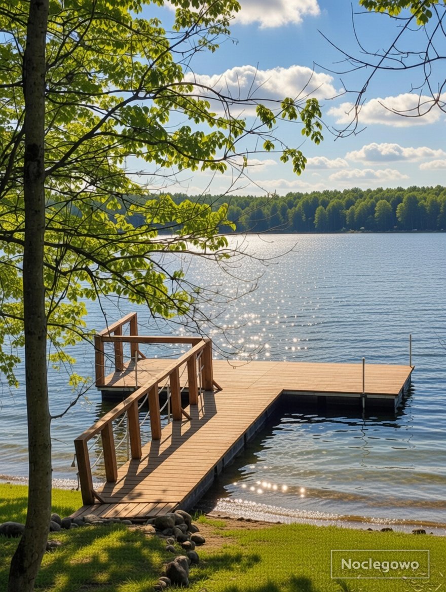 Wiedźmi zakątek nad jeziorem, z dojściem do jeziora 