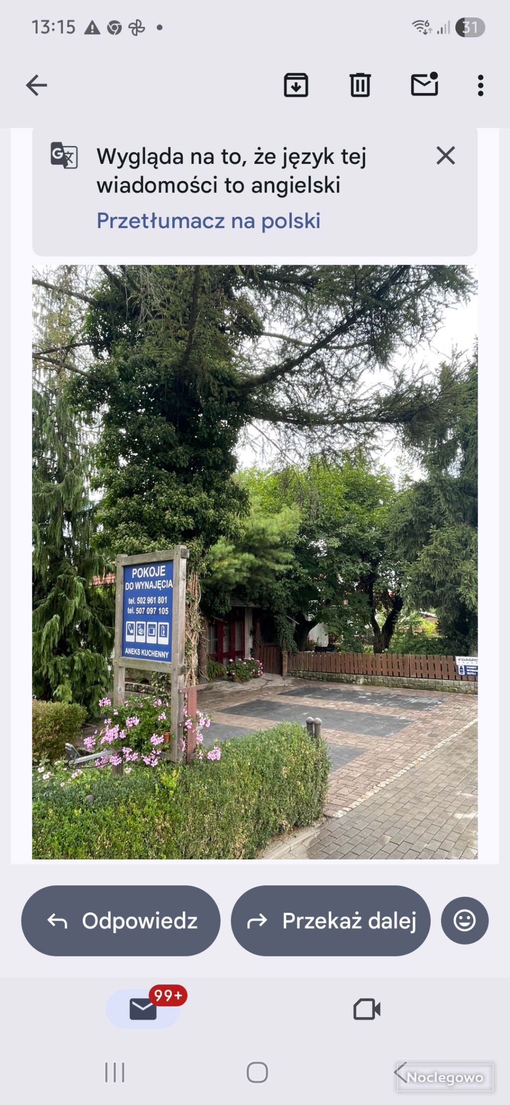 Pokoje do wynajęcia