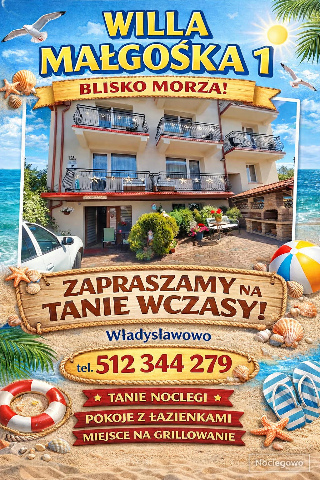 Willa Małgośka Tani Nocleg Władysławowo -Cetniewo Tanio blisko plaży 