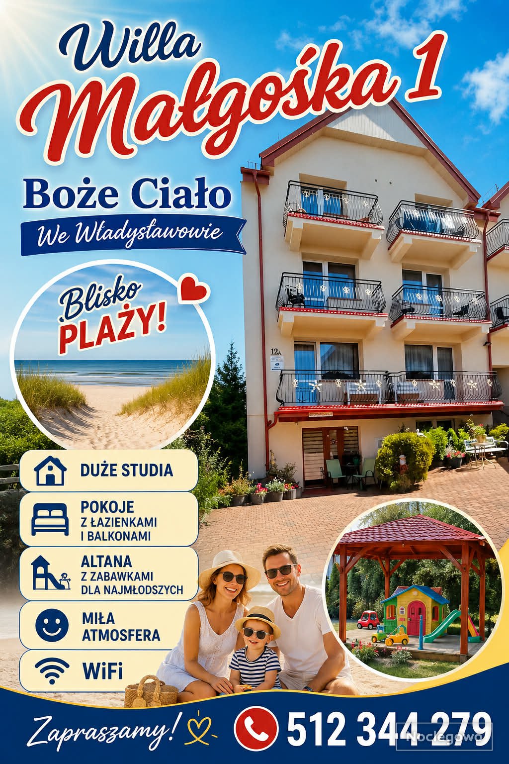 Willa Małgośka Tani Nocleg Władysławowo -Cetniewo Tanio blisko plaży 