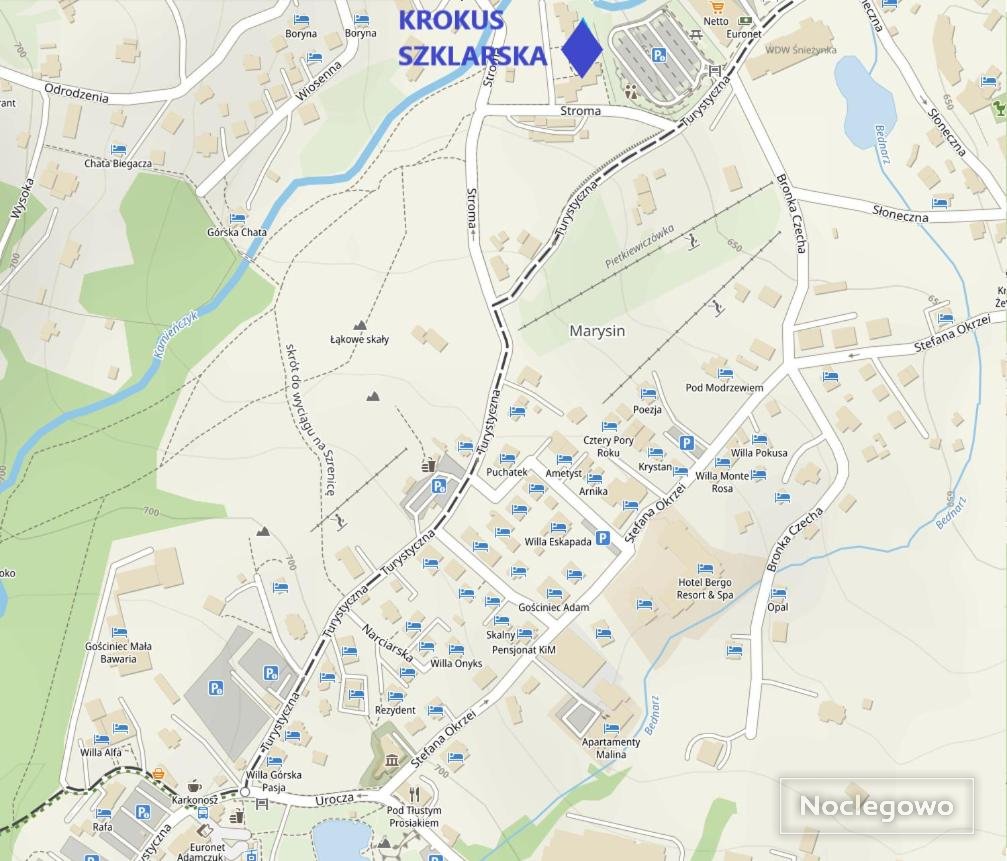 Apartament Krokus Szklarska - kolej linowa na Szrenicę 7 minut pieszo, wysoki standard, światłowód, parking