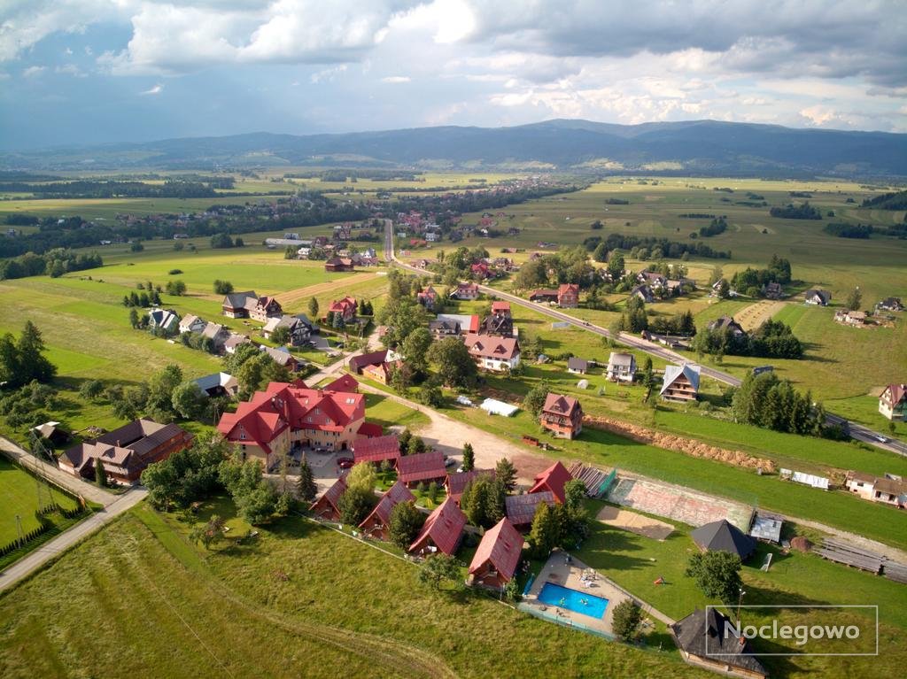 Widok z lotu ptaka - Ośrodek Wczasowy GROŃ PLACÓWKA pensjonat i domki całoroczne 