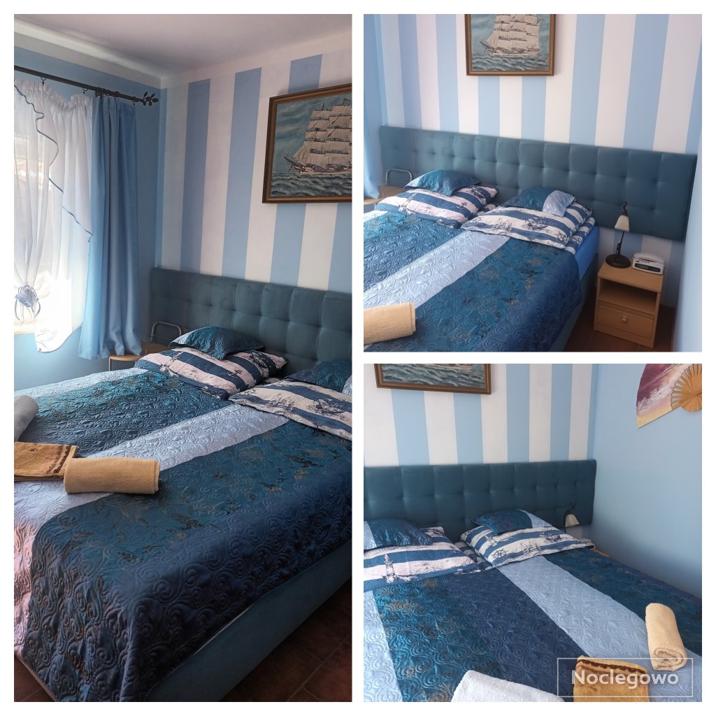 Pokój  BLUE z łazienką - MIRELLA pokoje hotelowe z łazienkami blisko morza