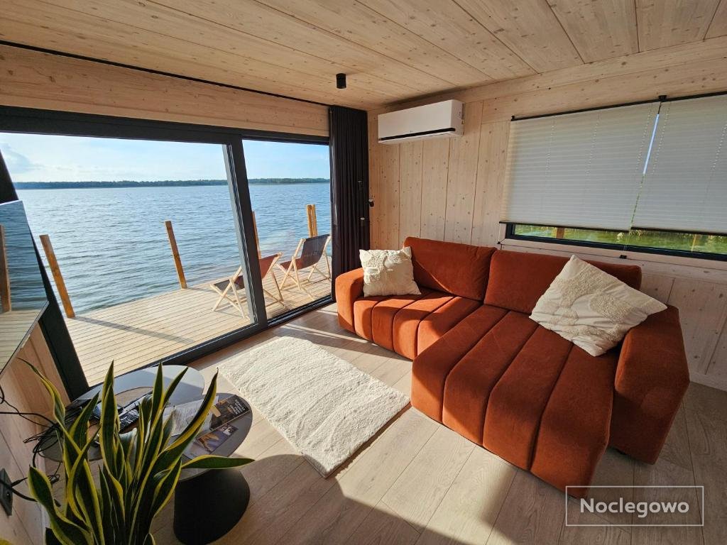 Domki na wodzie, Apartamenty, Houseboat, Jezioro Bukowo, Mierzeja "Natura Dąbkowice 5G"