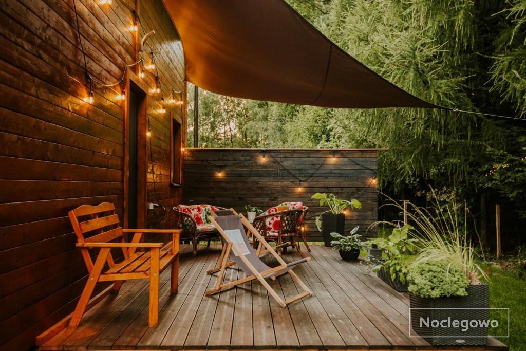 Domki Rower-Narty-Leżak - całoroczne, niezależne, taras, grill, zadaszone jacuzzi, ognisko, duży teren, blisko las