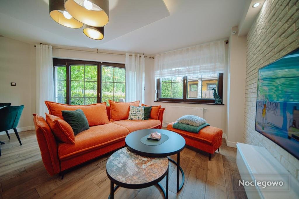 Dolina Wikingów-apartament typu Suite Deluxe z 16 m tarasem w ogrodzie, miejscem w garażu i dostępem do strefy Wellness