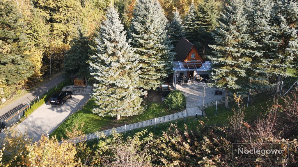 Górski Drewniany Domek w lesie termy sauna SPA las góry jezioro